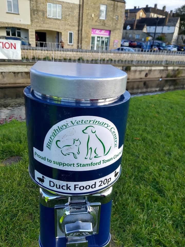 Burghley Vet duck food dispensers organised by Michelle Moggridge